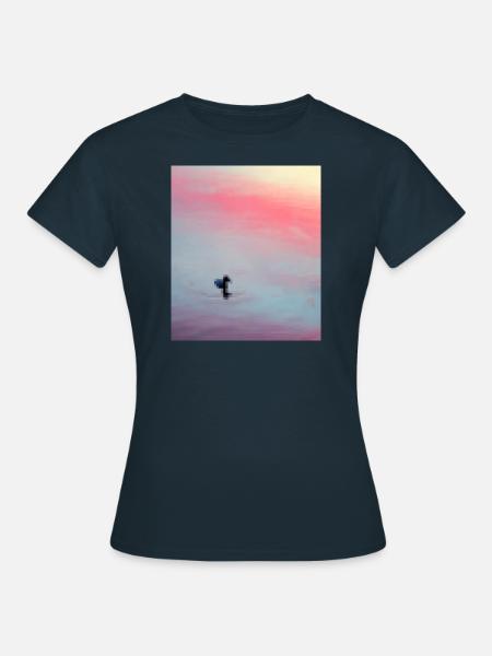 pixelated duck - Women's T-Shirt - navy