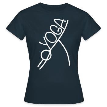 Yoga - T-shirt Femme - marine - Devant - AI Model Female 172 dark (172cm)