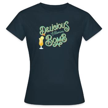 Vitamin Bomb - Women's T-Shirt - navy - Front - AI Model Female 172 dark (172cm)