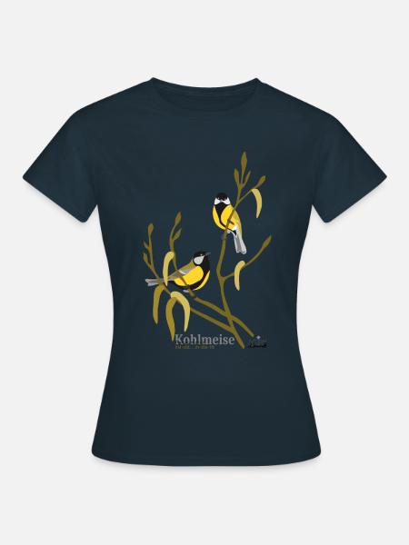 Kohlmeise - Frauen T-Shirt - Navy