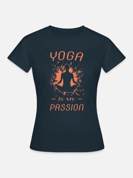 YOGA - Frauen T-Shirt - Navy