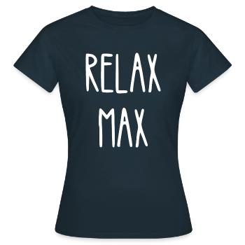 relax max - T-shirt Femme - marine - Devant - AI Model Female 172 dark (172cm)