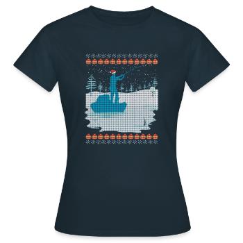 Fisherman - Women's T-Shirt - navy - Front - AI Model Female 172 dark (172cm)