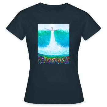 Fifth Element - Epiphany - lol2o - Dimension - Women's T-Shirt - navy - Front - AI Model Female 172 dark (172cm)