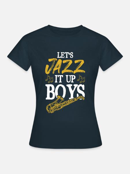 Jazz Musik - Frauen T-Shirt - Navy