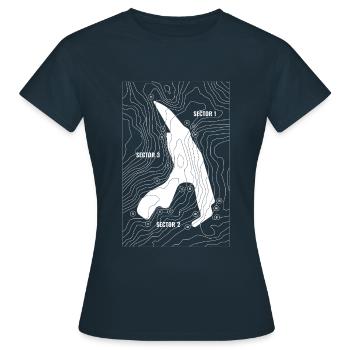 Belgische Rennstrecke - Weiße Edition - Frauen T-Shirt - Navy - Vorne - AI Model Female 172 dark (172cm)