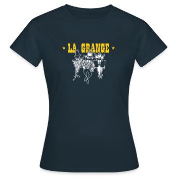 La Grange - Frauen T-Shirt - Navy - Vorne - AI Model Female 172 dark (172cm)