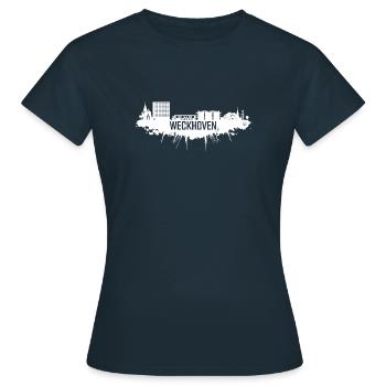 Weckhoven EIJ white - Women's T-Shirt - navy - Front - AI Model Female 172 dark (172cm)