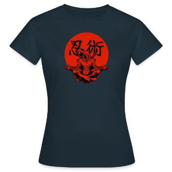 Ninja Ninjutsu Fighter - Women's T-Shirt - navy - Front - AI Model Female 172 dark (172cm)