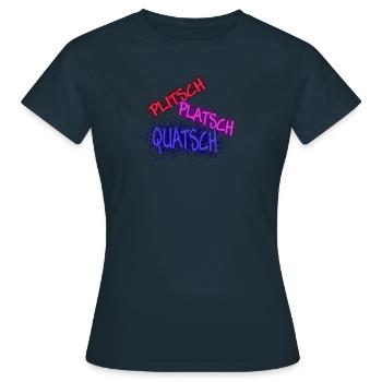 splash splash nonsense dark - Women's T-Shirt - navy - Front - AI Model Female 172 dark (172cm)