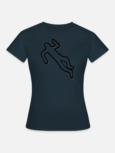umriss dunkel - Frauen T-Shirt -