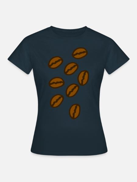 Kaffeebohne - Frauen T-Shirt - Navy
