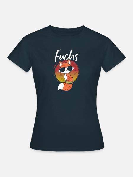 Fuchs - Frauen T-Shirt - Navy