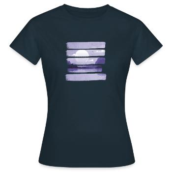 ciel nocturne - T-shirt Femme - marine - Devant - AI Model Female 172 dark (172cm)