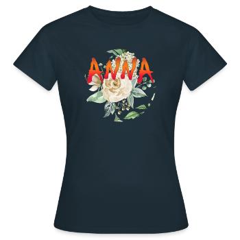 Anna - T-shirt Femme - marine - Devant - AI Model Female 172 dark (172cm)