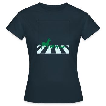 Abbey Road - Bremen Town Musicians - Women's T-Shirt - navy - Front - AI Model Female 172 dark (172cm)
