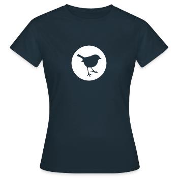 oiseau - T-shirt Femme - marine - Devant - AI Model Female 172 dark (172cm)