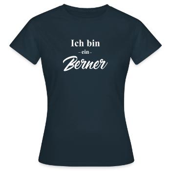 Je suis bernois - T-shirt Femme - marine - Devant - AI Model Female 172 dark (172cm)