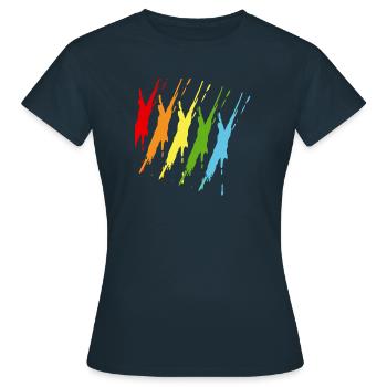 coloré - T-shirt Femme - marine - Devant - AI Model Female 172 dark (172cm)