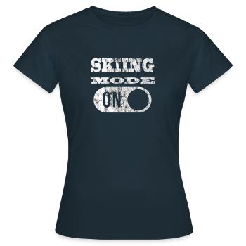 Ski Ski Ski Ski Ski - T-shirt Femme - marine - Devant - AI Model Female 172 dark (172cm)