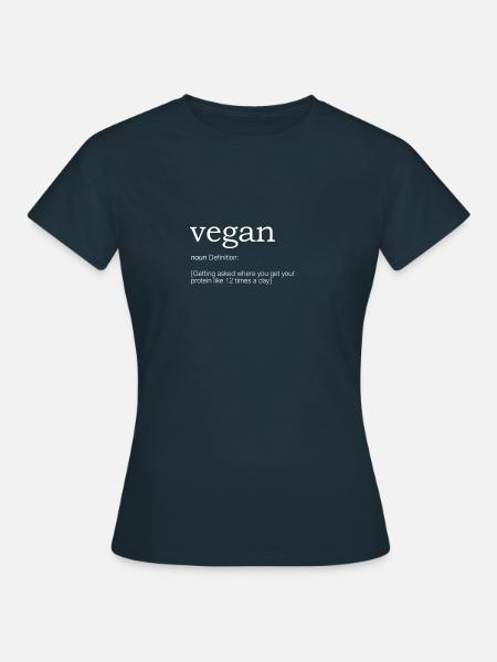 Vegan Definition - Frauen T-Shirt - Navy