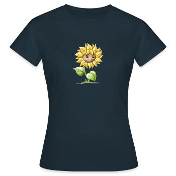 Tournesol - T-shirt Femme - marine - Devant - AI Model Female 172 dark (172cm)