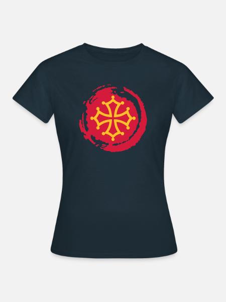 croix occitane 02 - T-shirt Femme - marine