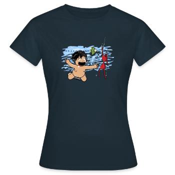 Little Perverse - Women's T-Shirt - navy - Front - AI Model Female 172 dark (172cm)