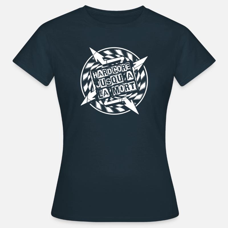 hard core until death - Women's T-Shirt - navy