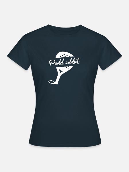 Padel-verslaafde - Vrouwen T-shirt - navy