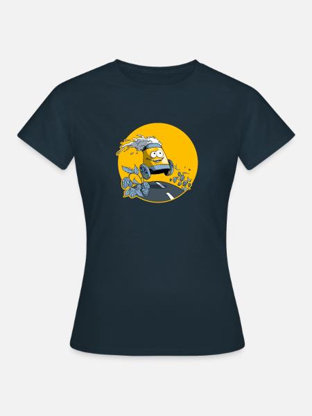 Bier für unterwegs - Frauen T-Shirt - Navy