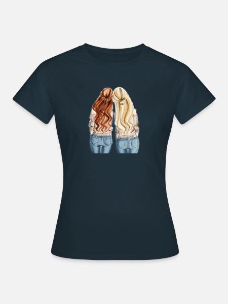 Freunde - Frauen T-Shirt - Navy