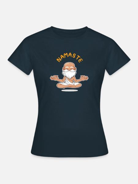 Namaste Guru - Frauen T-Shirt - Navy