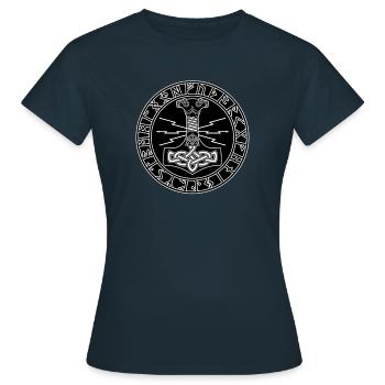 Le marteau de Thor - T-shirt Femme - marine - Devant - AI Model Female 172 dark (172cm)