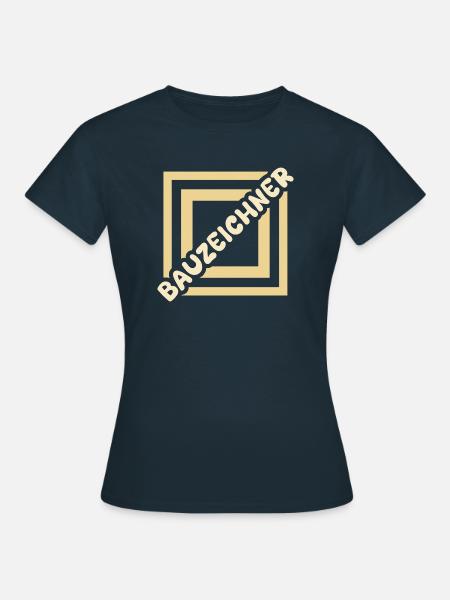 Bauzeichner - Frauen T-Shirt - Navy