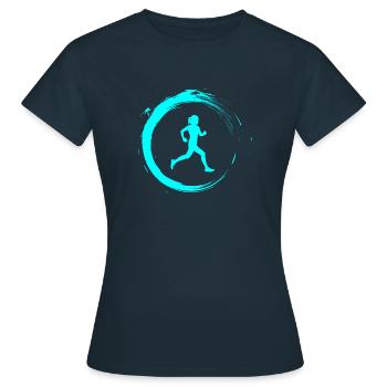 Jogging - T-shirt Femme - marine - Devant - AI Model Female 172 dark (172cm)