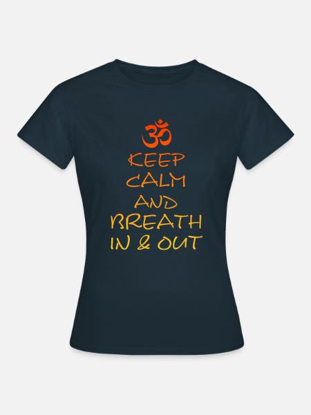 Yoga - Frauen T-Shirt - Navy