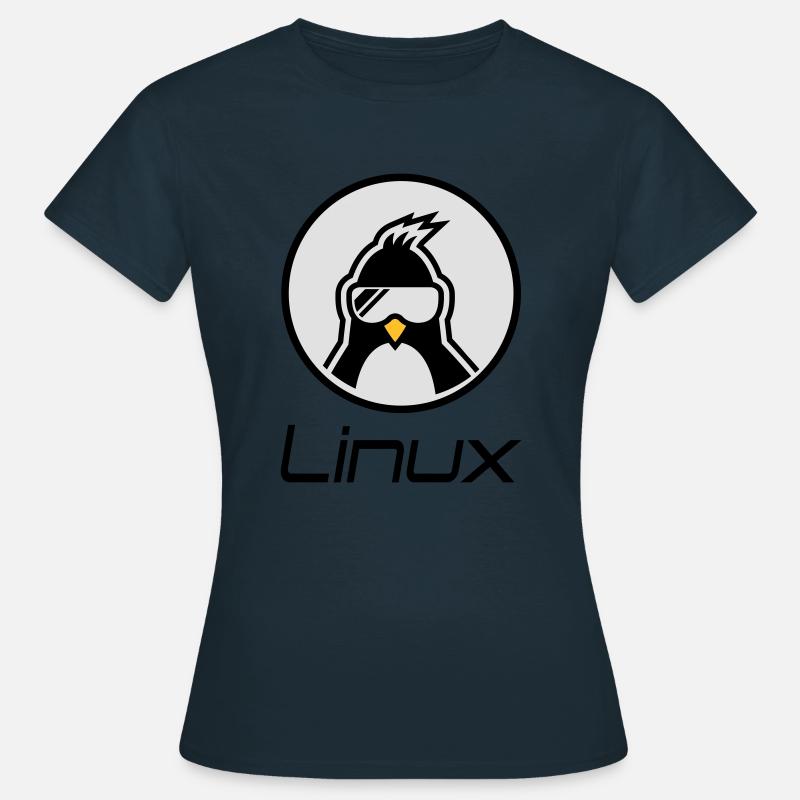 linux - Frauen T-Shirt - Navy
