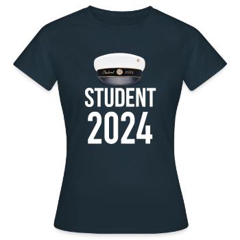 Remise des diplômes de la classe 2024 Fête de remise des diplômes du lycée - T-shirt Femme - marine - Devant - AI Model Female 172 dark (172cm)