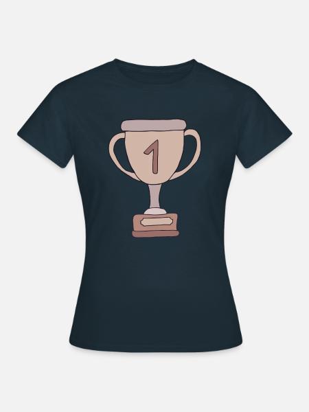 pokal 1 - Frauen T-Shirt - Navy