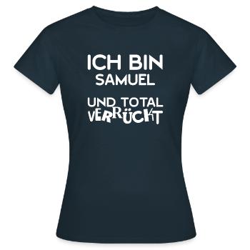Samuel - Frauen T-Shirt - Navy - Vorne - AI Model Female 172 dark (172cm)