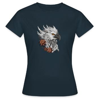 Floral Griffin - Women's T-Shirt - navy - Front - AI Model Female 172 dark (172cm)