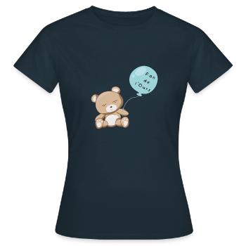 Fan de l'Ours - Fan de Saez - T-shirt Femme - marine - Devant - AI Model Female 172 dark (172cm)