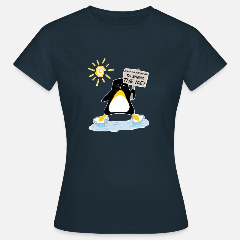 pingui BREAK ICE - Women's T-Shirt - navy