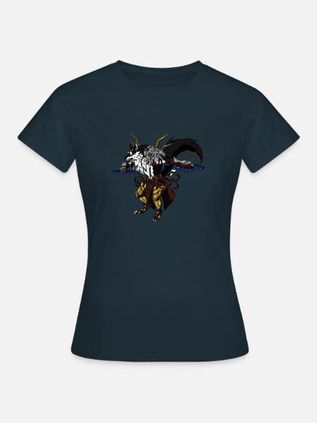 Wolf / Wolf / Werwolf - Frauen T-Shirt - Navy