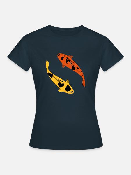 Koi Karpfen - Frauen T-Shirt - Navy