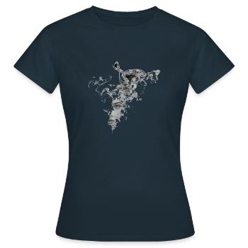 Visage femme - T-shirt Femme - marine - Devant - AI Model Female 172 dark (172cm)