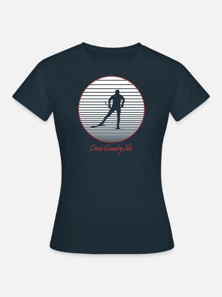 Langlauf - Frauen T-Shirt - Navy