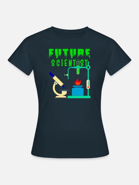 Future Scientist Labor Chemie - T-shirt dam - marinblå