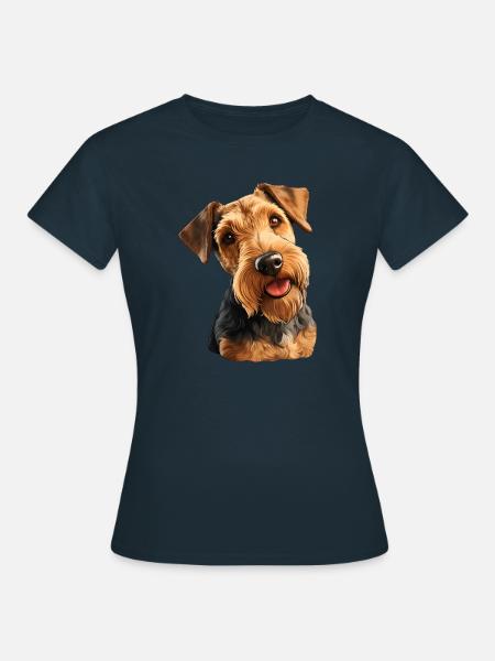 Terrier gallois - T-shirt Femme - marine